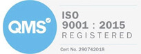 QMS Registered ISO 9001 : 2015